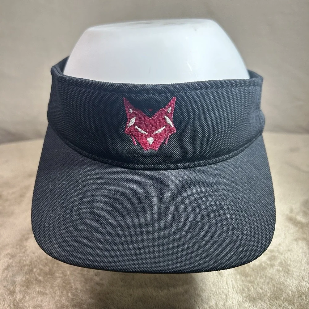 Atlas Premier 110 One Ten Flexfit Tech Black Visor Hat Adjustable Fox Logo